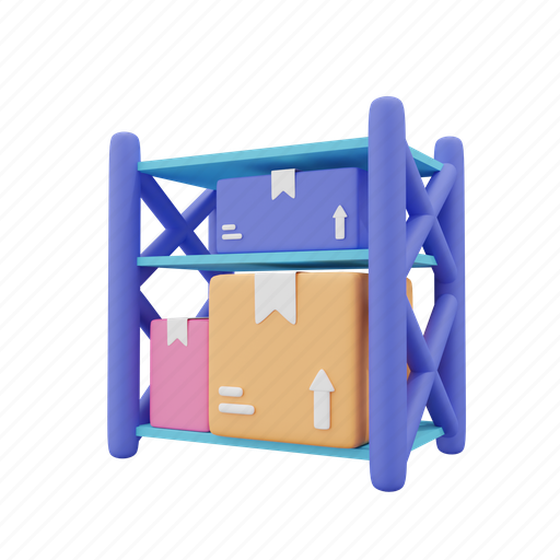 Warehouse, storage 3D illustration - Download on Iconfinder