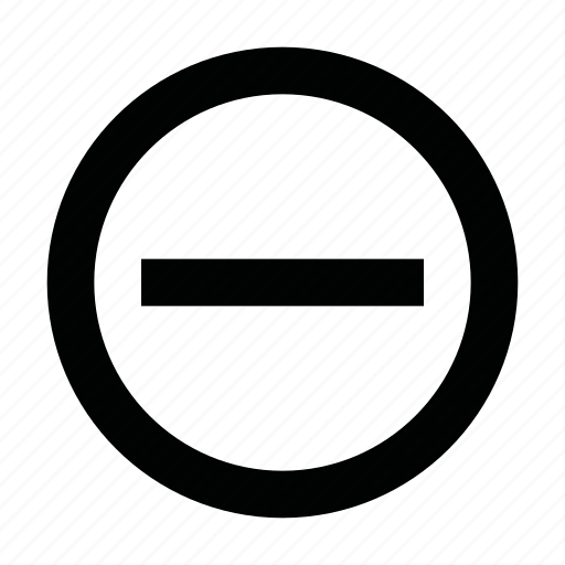 Circle, count, decrement, minus, quantity, ui, delete icon - Download on Iconfinder