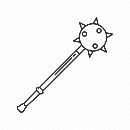 mace weapon drawing