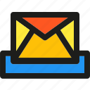 inbox, communication, email, envelope, interaction, mail, message