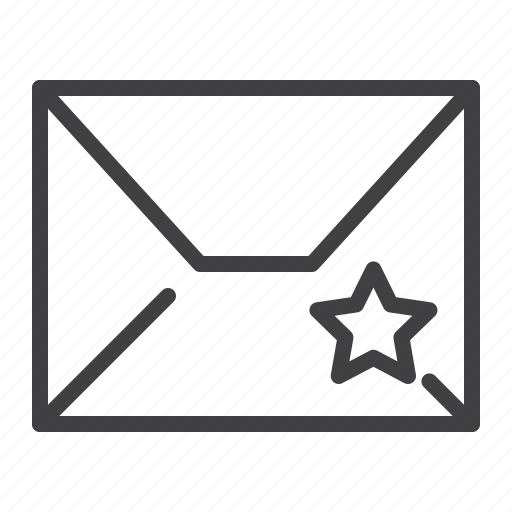 Email, envelope, letter, mail, message, star icon - Download on Iconfinder