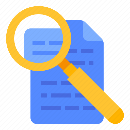 Interpretation, research, document, search icon - Download on Iconfinder