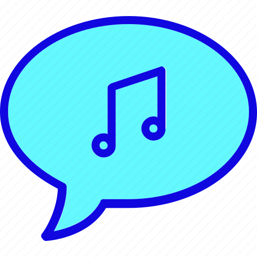 Bubble, chat, comment, communication, media, mobile, music icon - Download on Iconfinder