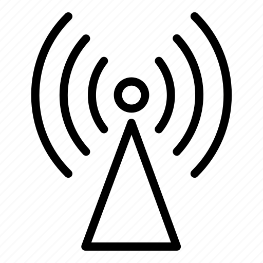 Coverage, mobile network, signal tower, antenna, communication, signal, radio station icon - Download on Iconfinder