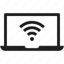 laptop, wifi, signal, network