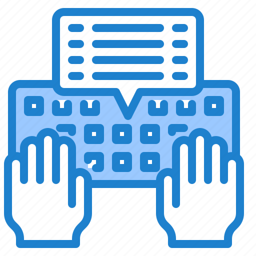 Chat, message, inbox, keyboard, hand icon - Download on Iconfinder