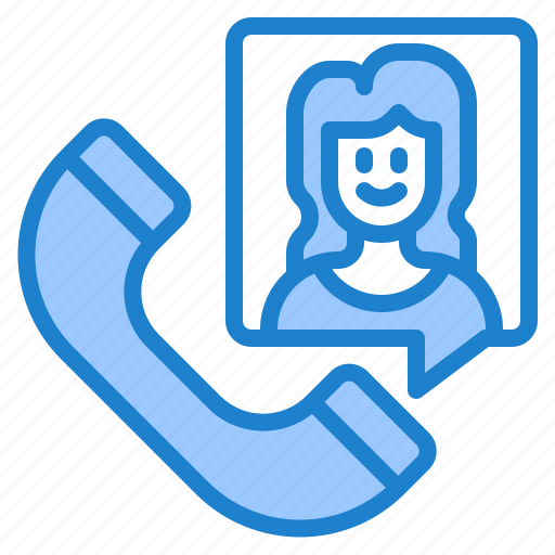Phone, telephone, call, woman, comminication icon - Download on Iconfinder