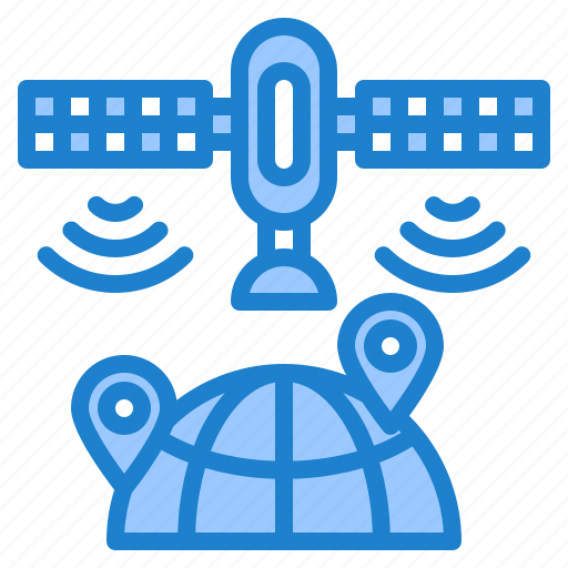 Satellite, world, signal, communication, location icon - Download on Iconfinder