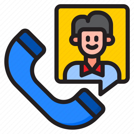 Phone, call, man, telephone, comminication icon - Download on Iconfinder