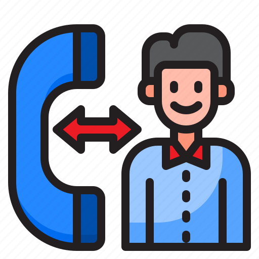 Telephone, call, man, phone, comminication icon - Download on Iconfinder