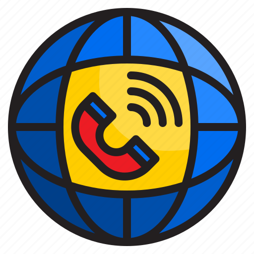 World, global, wifi, communication, phone icon - Download on Iconfinder