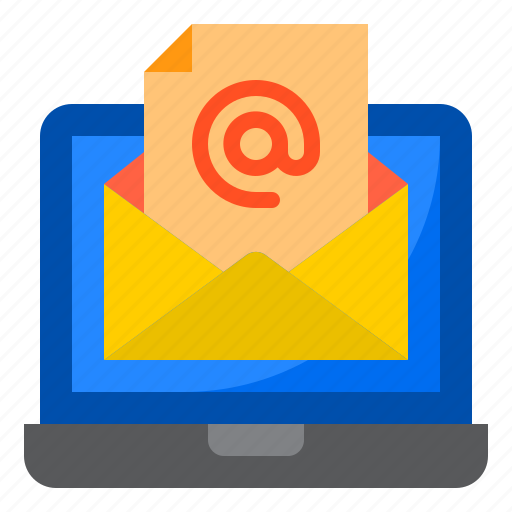 Email, mail, laptop, communication, envelope icon - Download on Iconfinder