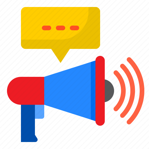 Megaphone, chat, inbox, advertising, communication icon - Download on Iconfinder