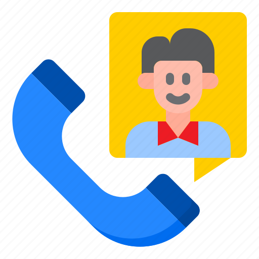 Phone, call, man, telephone, comminication icon - Download on Iconfinder