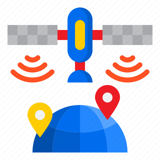 Satellite, world, signal, communication, location icon - Download on Iconfinder
