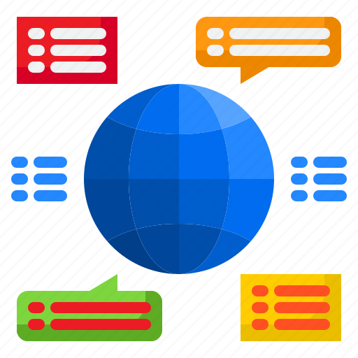World, inbox, chat, communication, network icon - Download on Iconfinder