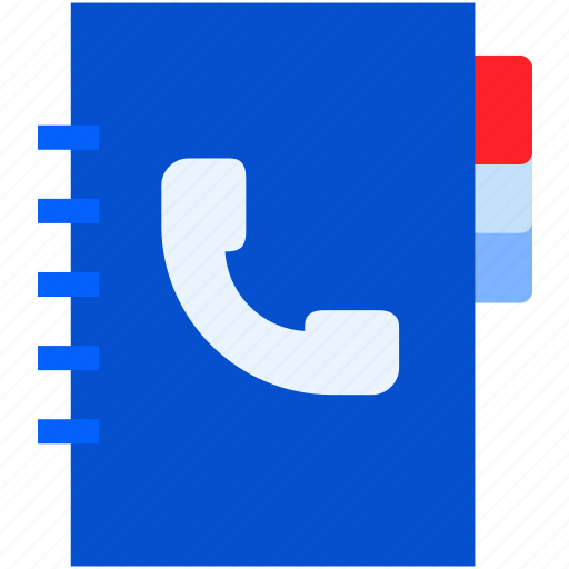 Phone, call, list, address, communication, contact, book icon - Download on Iconfinder