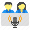 podcast, interview, communication, dialogue, interaction, talk, conversation