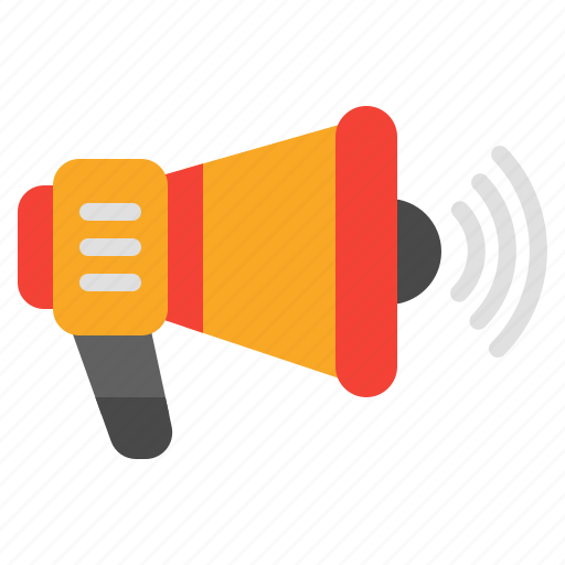 Bullhorn, megaphone, announcement, loudspeaker, promotion, communication, interaction icon - Download on Iconfinder