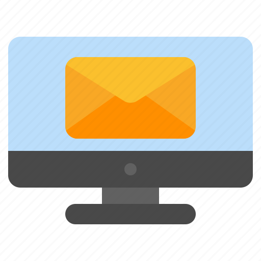 Email, mail, message, chat, inbox, computer, monitor icon - Download on Iconfinder