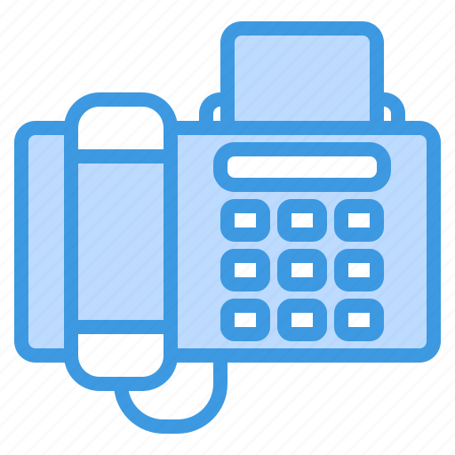 Fax, phone, telephone, device, call, print, communication icon - Download on Iconfinder