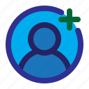 communication, text, add, account, contact, member, person, team, user