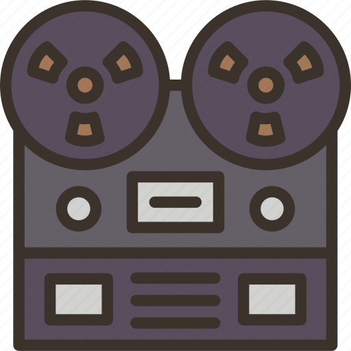 Recorder, tape, reel, media, vintage icon - Download on Iconfinder