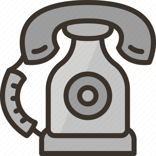 Telephone, dial, call, communication, retro icon - Download on Iconfinder