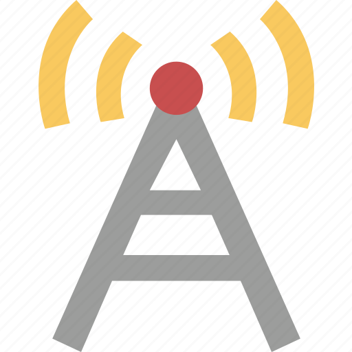 Broadcast, signal, network, communication, station icon - Download on Iconfinder