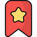 bookmark, favorite, wishlist, marker, ui, star, user interface