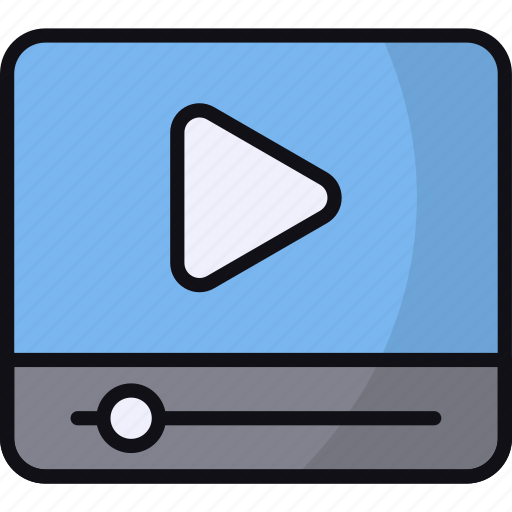 Video, ui, play button, multimedia, movie player, media icon - Download on Iconfinder