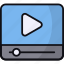 video, ui, play button, multimedia, movie player, media 