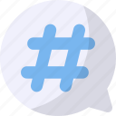 hashtag, sign, social media, topic, network, tag