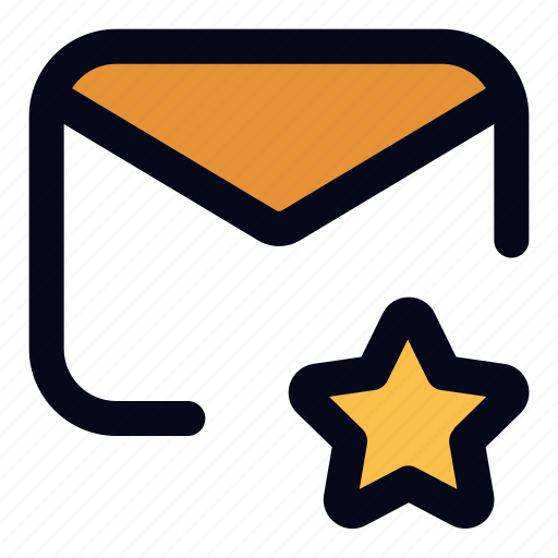 Favourite, email, star, communications, favorite, important, message icon - Download on Iconfinder