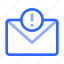 mail, warning, email, communication, business 