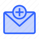 mail, add, email, communication, business