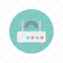 antennas, connection, modem, router, two, wifi