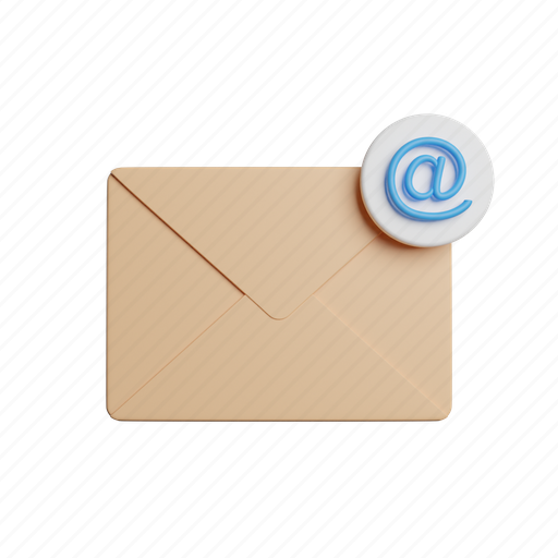 Email, front 3D illustration - Download on Iconfinder