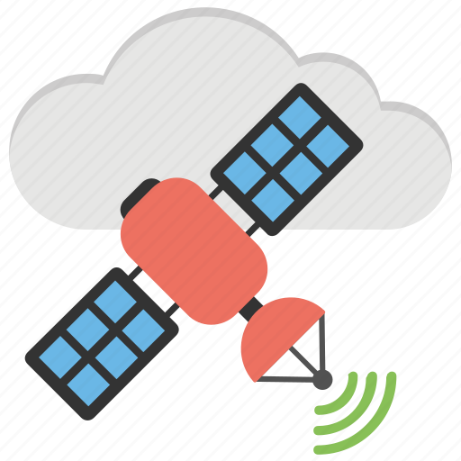Cloud computing, internet satellite, satellite communication, space antenna, wireless satellite icon - Download on Iconfinder