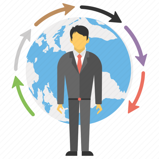 Business development, business process, businessman, global business, worldwide business icon - Download on Iconfinder