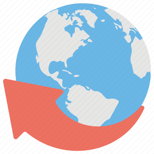 Around the world, digital world, global communication, globe arrow, international business icon - Download on Iconfinder