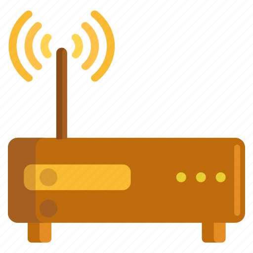 Broadband, internet connection, modem, receiver icon - Download on Iconfinder