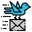 carrier, communication, mail, news, pigeon 