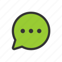 chat, comment, message, messenger