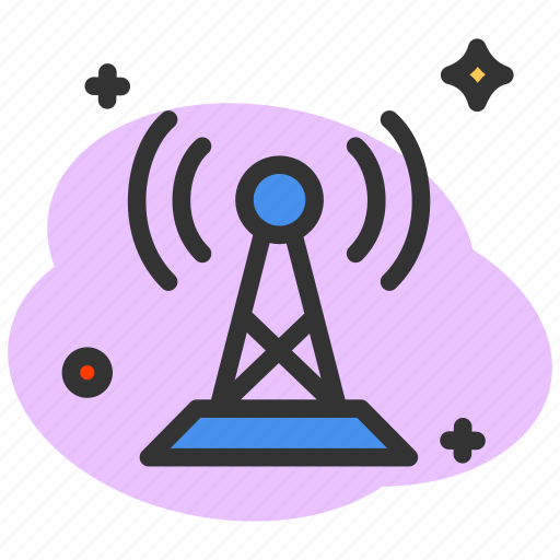 Communication, sender, signal, tower, transmitter, connection, network icon - Download on Iconfinder