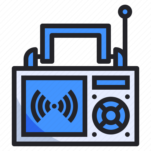 Audio, communication, device, listen, multimedia, music, radio icon - Download on Iconfinder