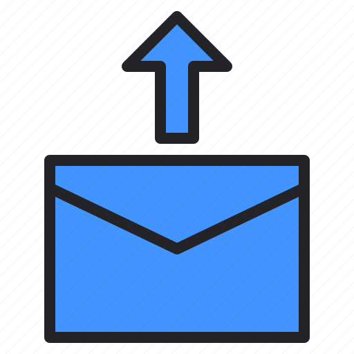 Arrow, communication, email, mail, message, up, upload icon - Download on Iconfinder
