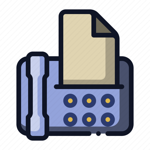 Telephone, facsimile, message, communication, fax icon - Download on Iconfinder
