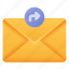 forward, email, mail, message, letter, envelope 