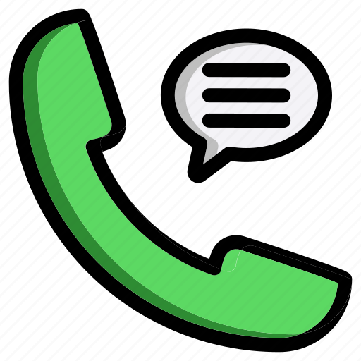 Call, speech, phone, telephone, bubble, talk, message icon - Download on Iconfinder